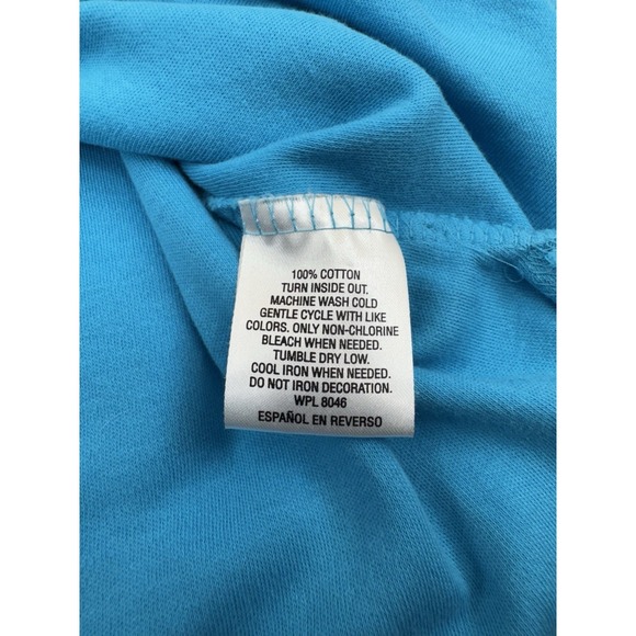 JM Collection Embellished V Neckline Popover Top 3/4-Sleeve Turquoise Size L - Picture 11 of 12